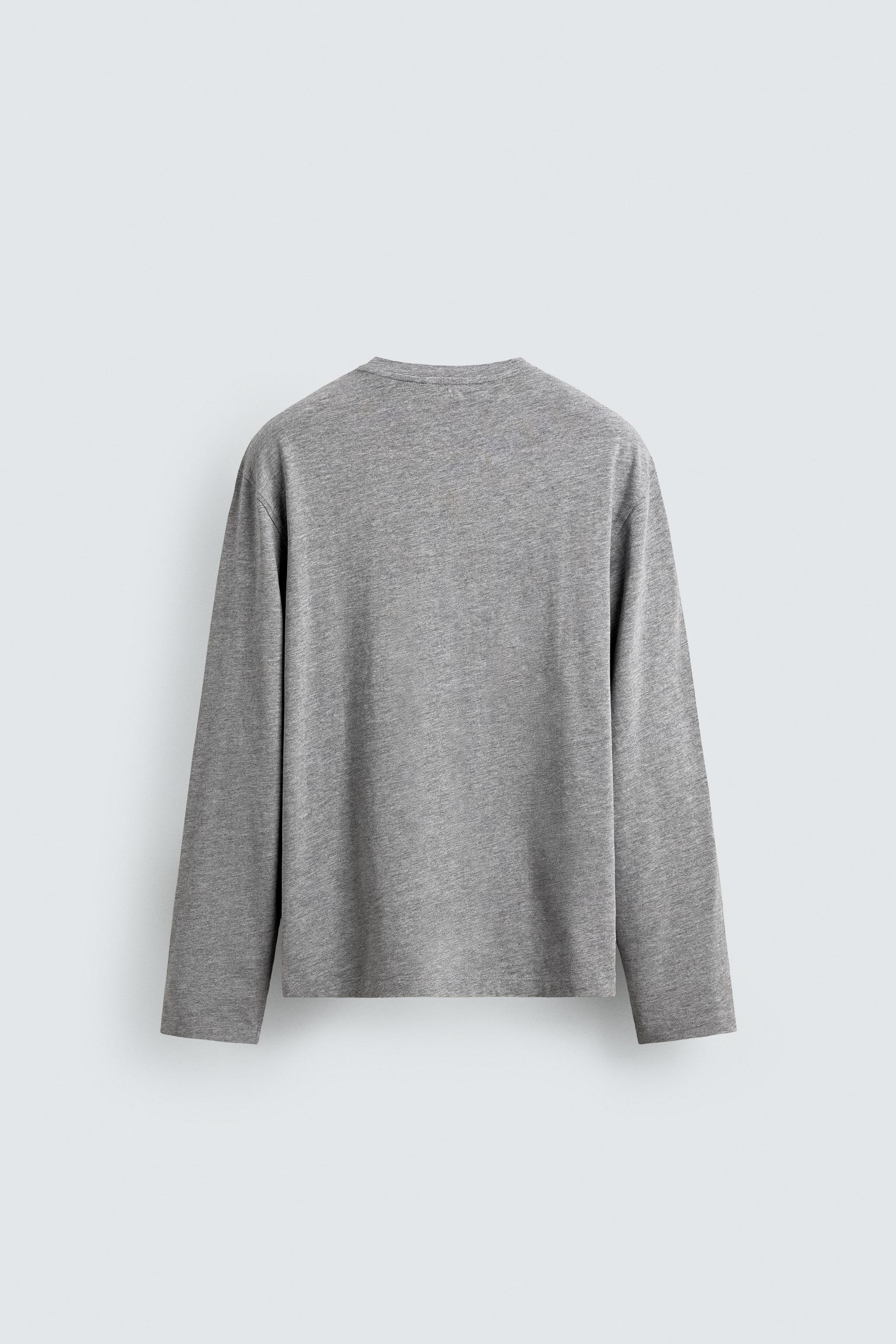LONG SLEEVE POCKET T-SHIRT AARON LEVINE X ZARA